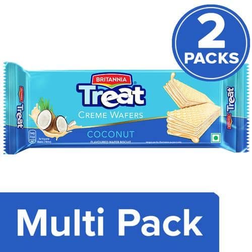Britannia Treat Treat Wafers Coconut, 55 g (Pack of 2)