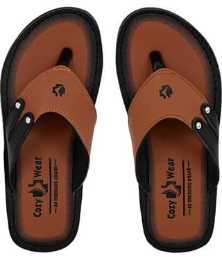 Cozy Wear Green Men's Thong Flip Flop