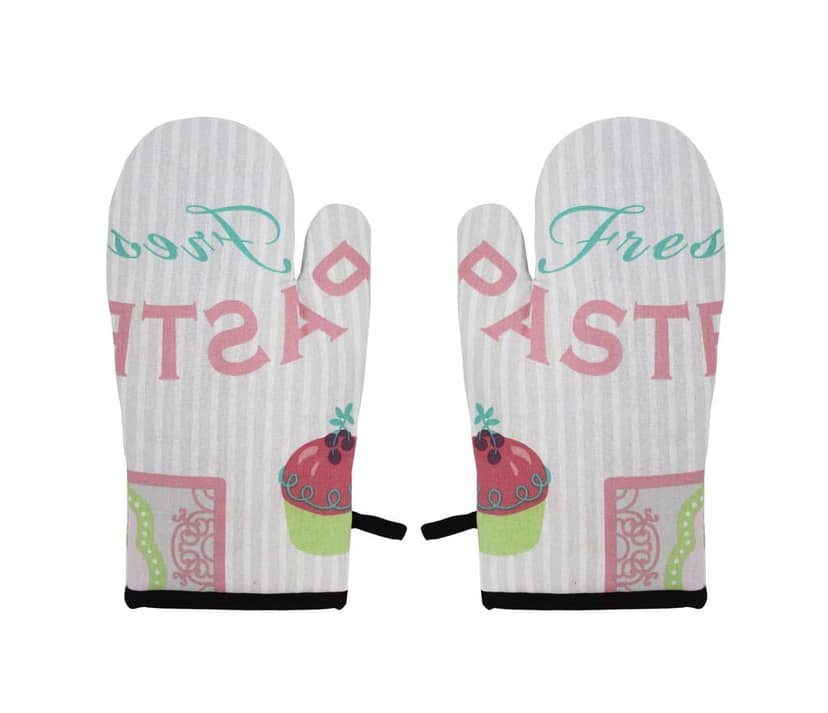AIRWILL, 100% Cotton Kitchen Padded Oven Gloves, Mitts (Pack of 2)