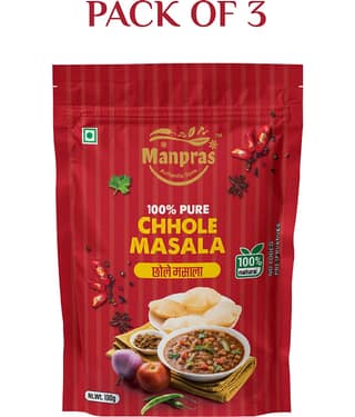 MANPRAS CHOLE MASALA 100GMS [ PACK OF 3 ] Masala 100 gm