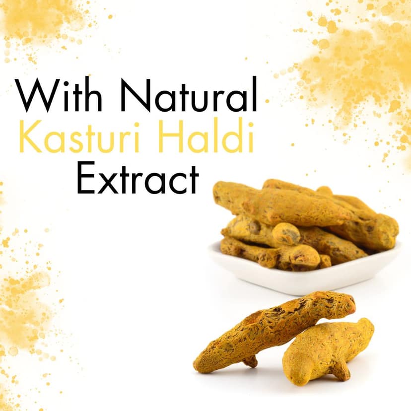 LEvee 100% Natural Kasturi Haldi Powder | Pure Wild Turmeric for Face & Skin Brightening | Non-Staining Acne & Pimple Control Mask | No Preservatives, No Chemicals | Glowing Skin & Tan Removal | For All Skin Types | 200gm view 4