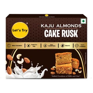 Let's Try Kaju Almond Cake Rusk - 100g