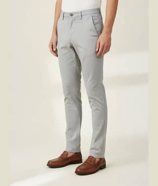 plounge Regular Men's Formal Trouser - White ( Pack of 1 )
