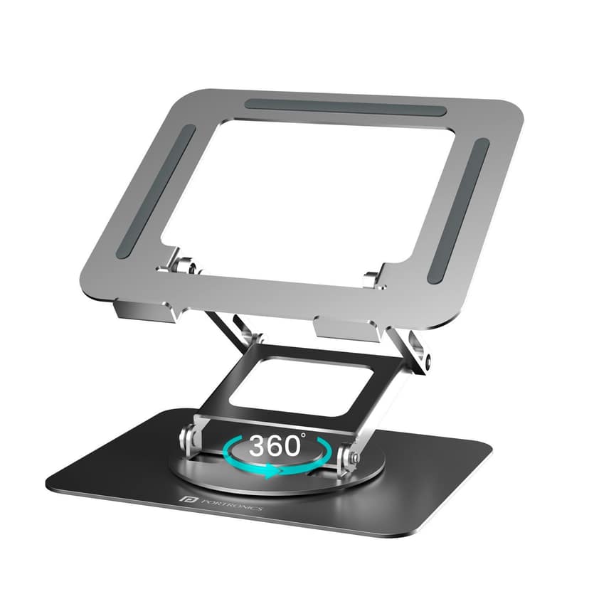 Portronics My Buddy K11 Pro Adjustable Laptop Stand - Black