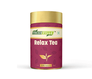 Freshville Relax Tea 15 Days Pack Improves Sleep and Reduces Stress with Herbs 50gram