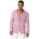 Mufti Pink Solid Slim Fit Blazer