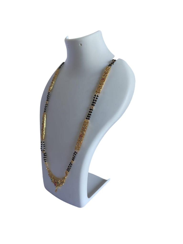 Gold Plated Traditional Long Mangalsutra for Women view 2