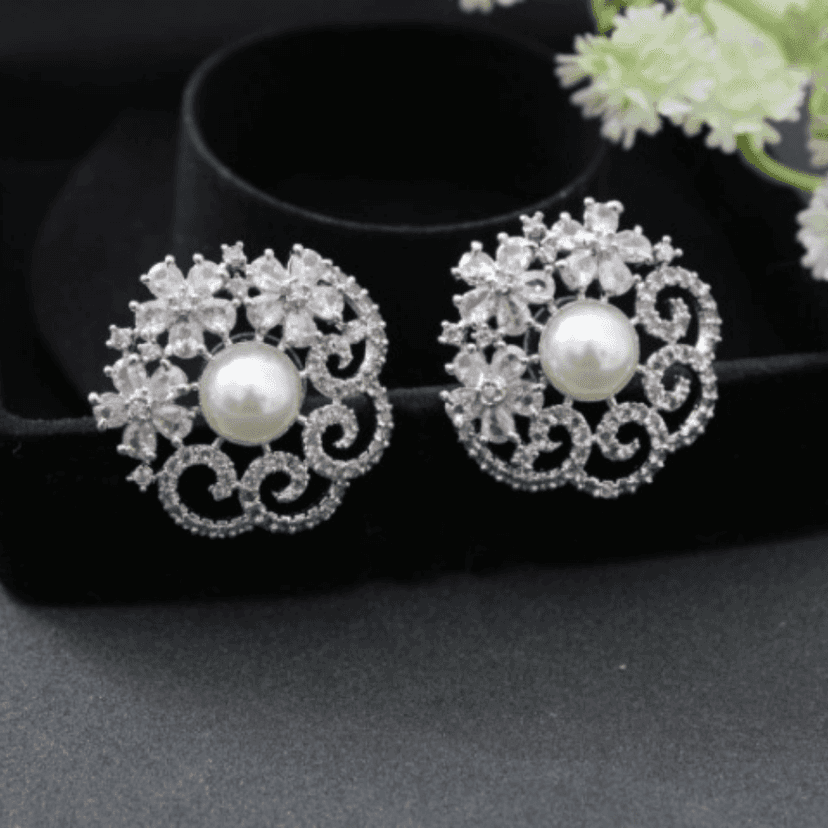 Styles Earrings & Studs|| Silver Plated || Brass and RODIYAM Plated Full Earcuff Kaan AD CZ stone Earringsearrings for women | earrings for girl | earrings for girls | women earrings stylish | women earrings set | women earrings