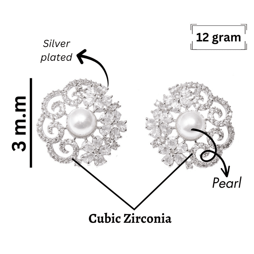 Styles Earrings & Studs|| Silver Plated || Brass and RODIYAM Plated Full Earcuff Kaan AD CZ stone Earringsearrings for women | earrings for girl | earrings for girls | women earrings stylish | women earrings set | women earrings view 2