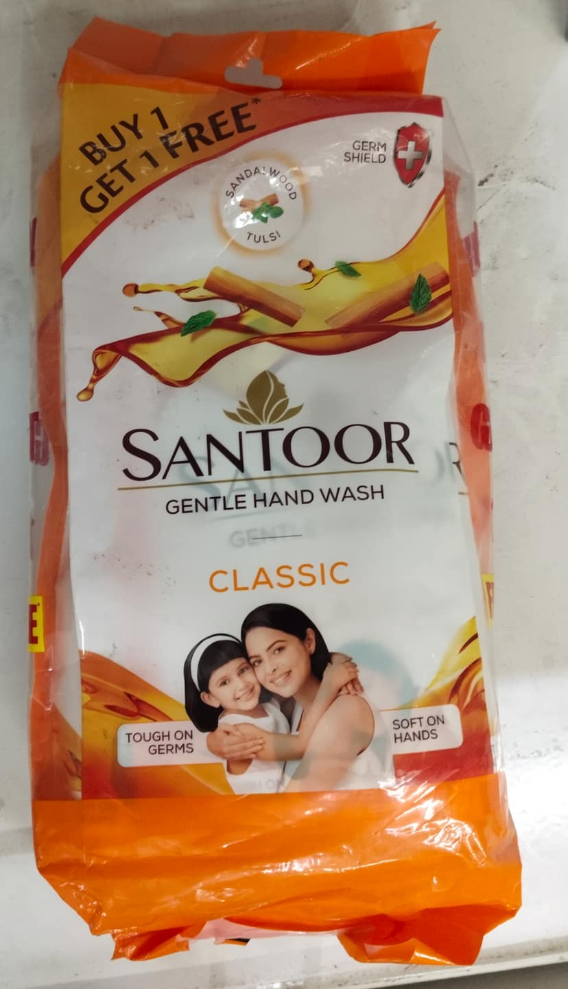 Santoor gentle hand wash