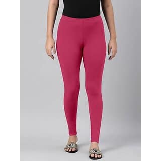 SHE PURE LUXURY WEAR Ankle Length Ethnic Wear Legging (Pink, Solid) view 2