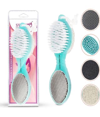 Swiss connection 4 in 1 foot care buffer pumice stone reusable multi - purpose