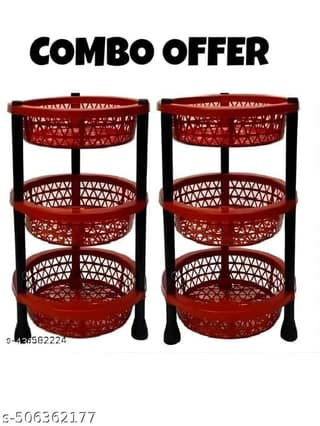 2PC 3-Layer Trolley