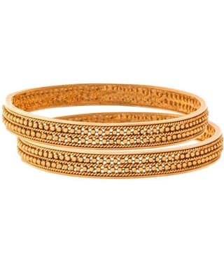 Traditional Ethnic One Gram Gold Plated Bead Designer Bangle Set for Women & Girls