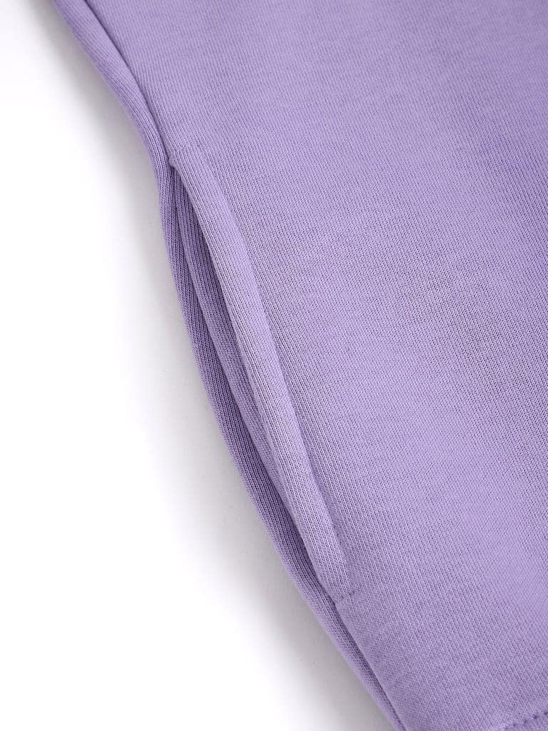 Richlook Women Crew Neck Purple Sweatshirt view 9