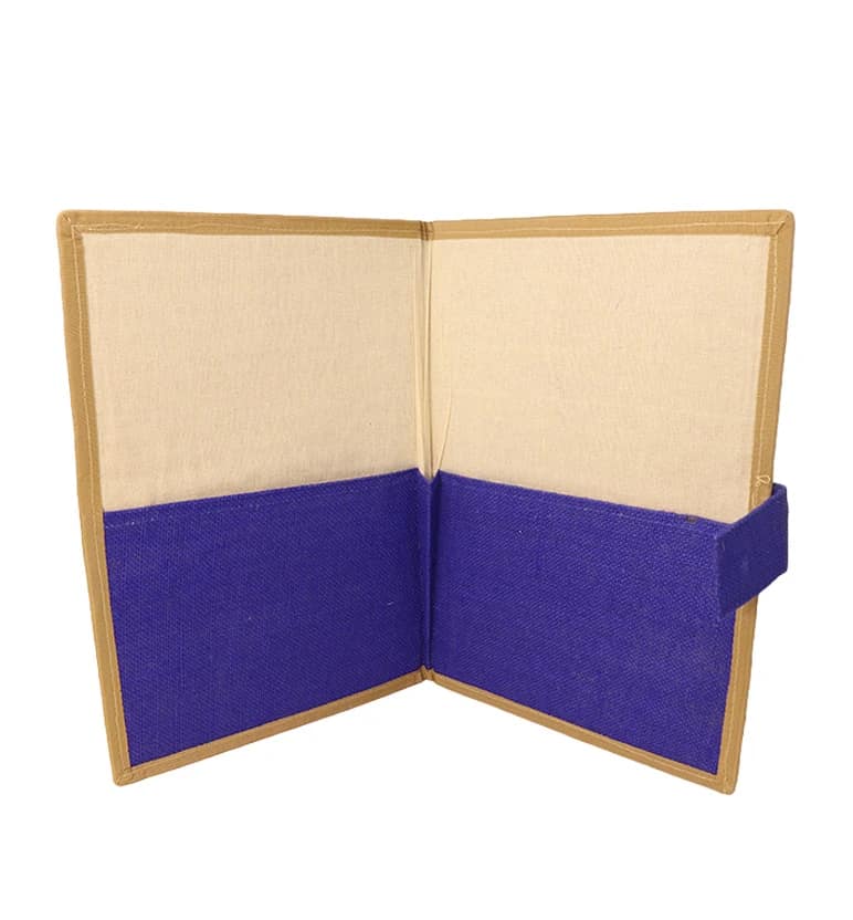 Handcrafted File Folder – Blue Decorative view 3