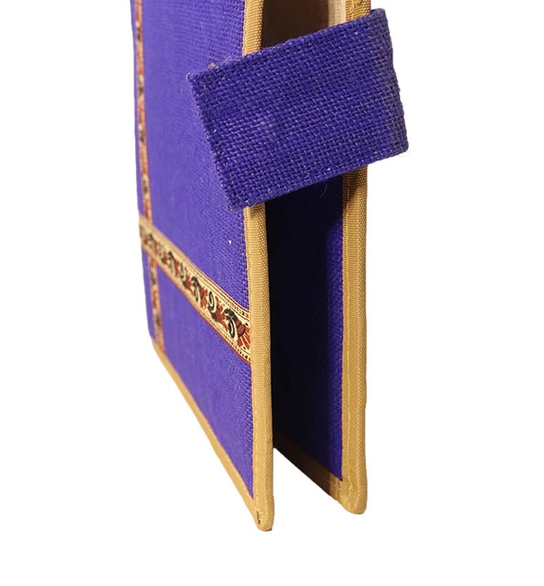 Handcrafted File Folder – Blue Decorative view 4