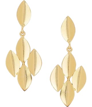 VIRAASI - Gold Danglers Earrings ( Pack of 1 )