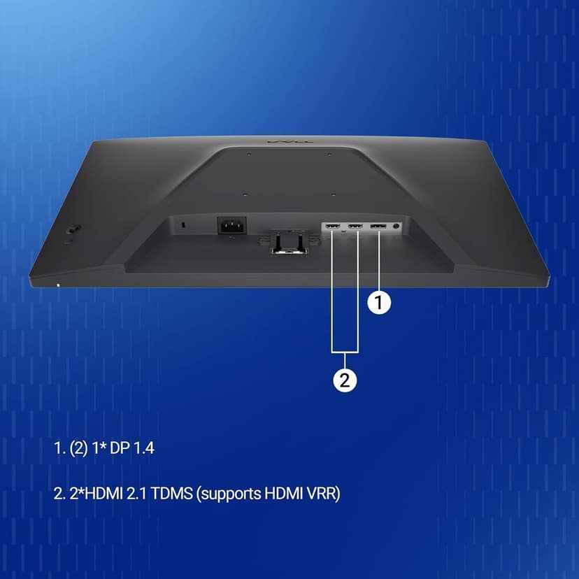 Dell SE2425HG 23.8" FHD IPS Gaming Monitor, 200Hz Refresh, 3side narrow bezels, 1ms GtG, AMD FreeSync Premium,HDR 10,300nits, 1000:1 Contrast, 99% Srgb, Tilt, 2*HDMI 2.1 TDMS(supports HDMI VRR),DP 1.4 view 3