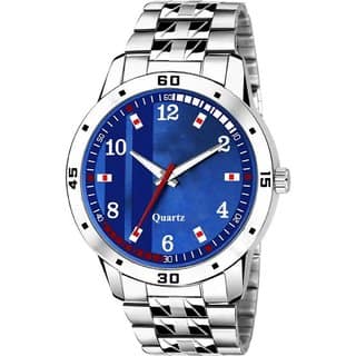 HRV Men's Round Dial Silver Strap Analog Watch