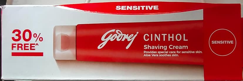 Godrej cinthol shaving cream sensitive