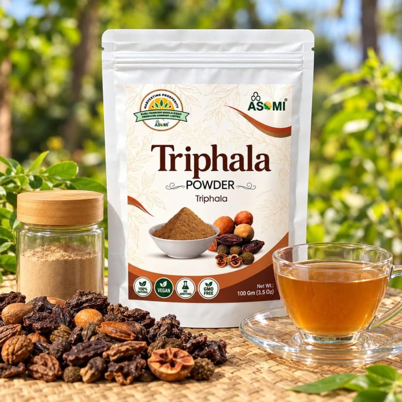 Triphala Powder (Value Pack 100g * 6 Packet) - 600 gm - Pack of 6 pouches, each 100 grams view 5