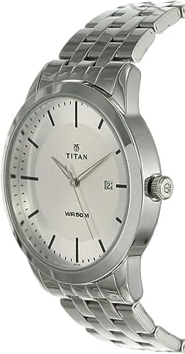 Titan Homme Analogique Quartz Montre avec Bracelet en Laiton 1584SM03 view 3