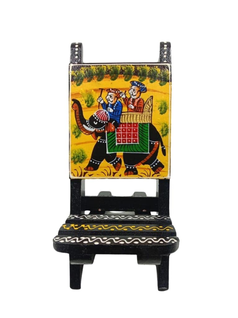 Wooden chair mobile stand view 2