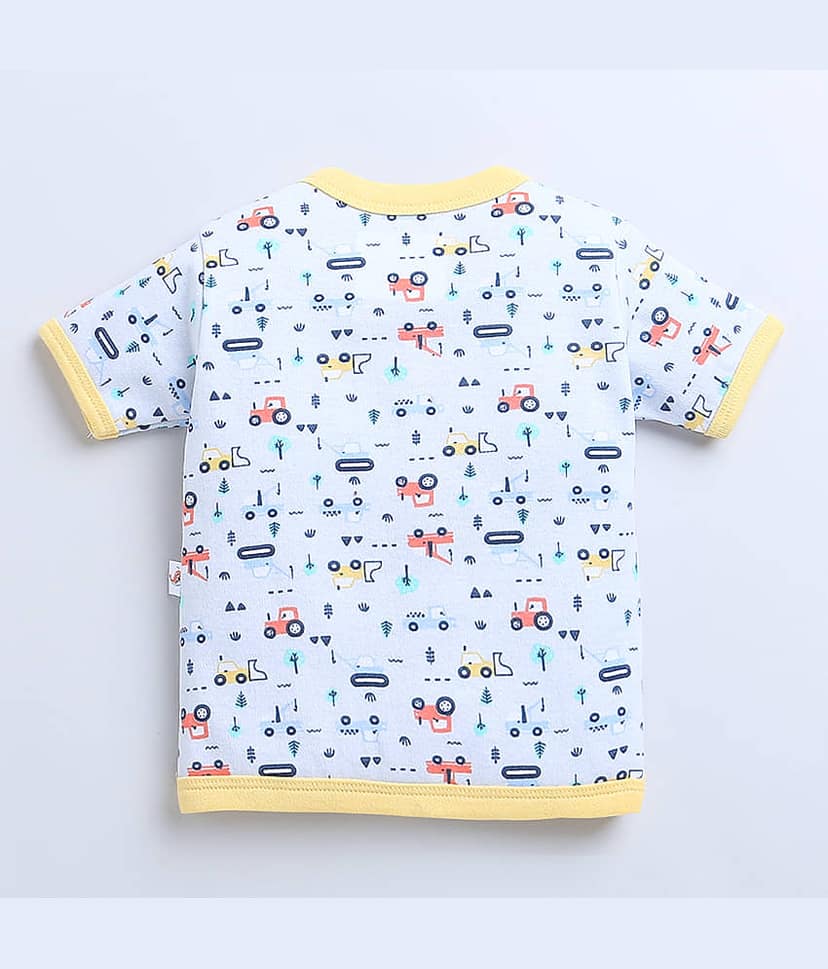 BUMZEE Pack of 3 Baby Boys Cotton T-Shirt ( White ) view 2