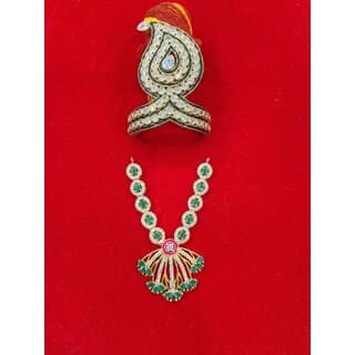 AD Jewellery set for Size 7 Laddu Gopal Ji or Krishna 12 inch height