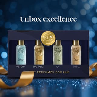 Body Cupid Luxury Eau de Epic Memories Perfume Gift Set for Men - 4 x 20 ml