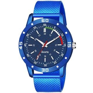 HRV Men's Round Dial Blue Strap Analog Watch