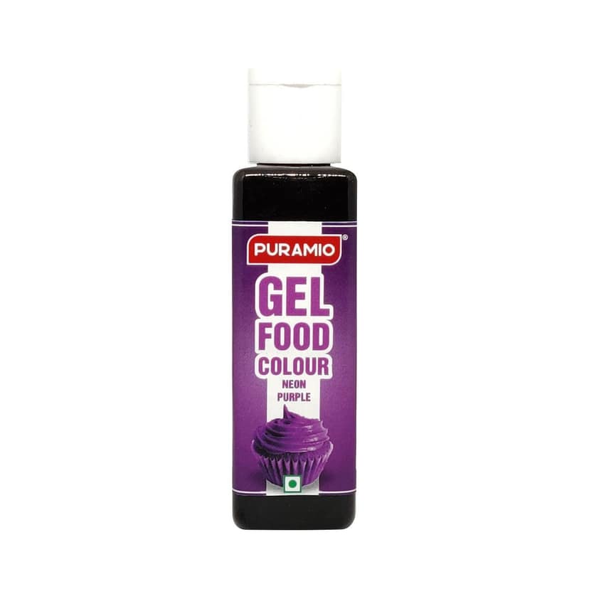 Puramio Gel Food Colour - Neon Purple, 30 gm