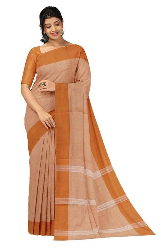 APCO Handloom - Women's Rahajmundry Pure Cotton Grey Handloom Saree (Angara Handloom Saree) 34
