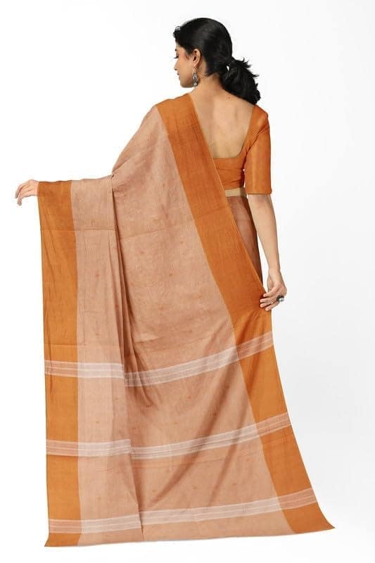 APCO Handloom - Women's Rahajmundry Pure Cotton Grey Handloom Saree (Angara Handloom Saree) 34 view 3