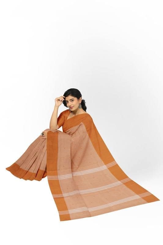 APCO Handloom - Women's Rahajmundry Pure Cotton Grey Handloom Saree (Angara Handloom Saree) 34 view 4