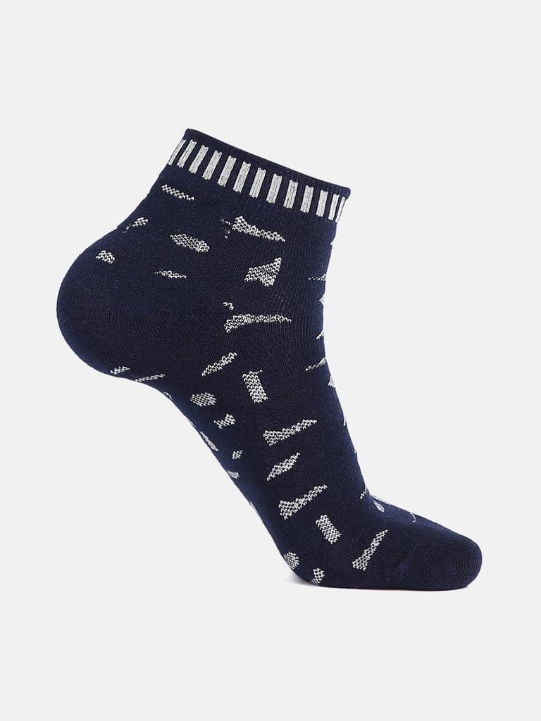 Kolor Fusion Men Assorted Above Ankle Length Cotton Socks (Pack of 4) view 4