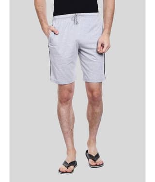 Allocate - Charcoal Cotton Blend Men's Shorts ( Pack of 1 )