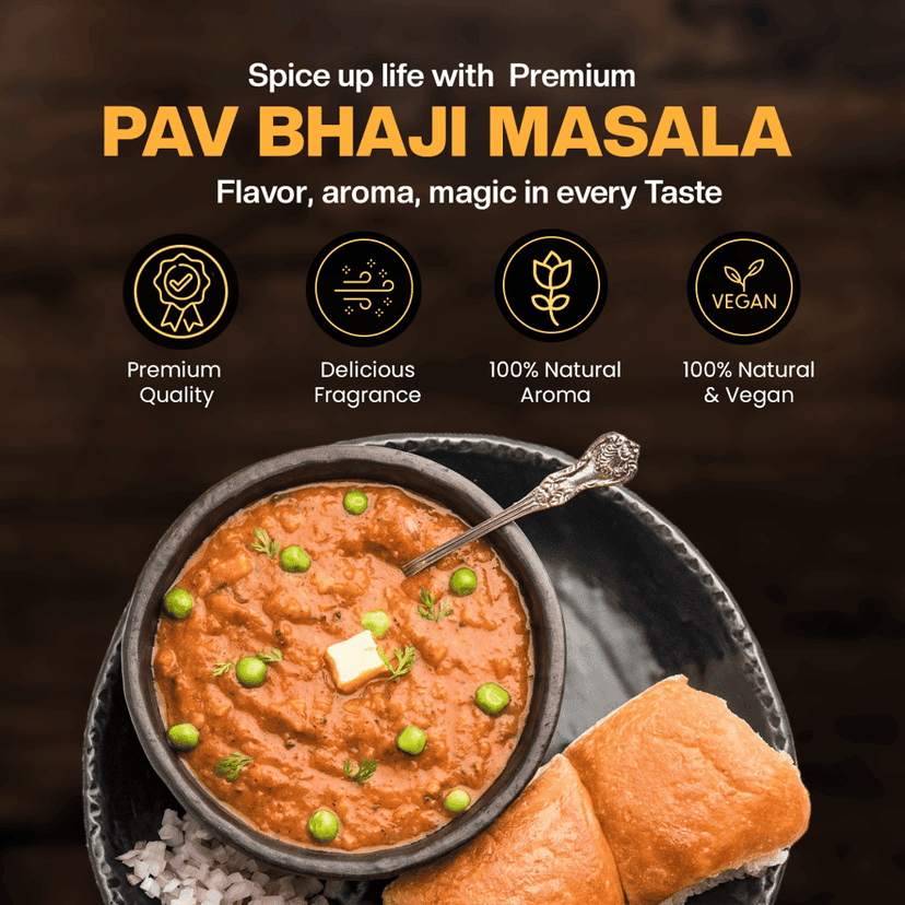 Buy Pav Bhaji Masala Online India - Mumbai Street Food Spice | Phoran view 3