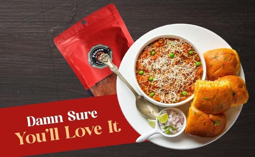 Buy Pav Bhaji Masala Online India - Mumbai Street Food Spice | Phoran view 9