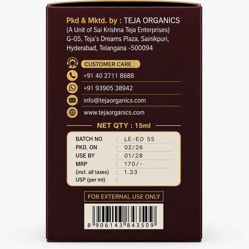 Lemon Essential Oil 15ml | Fresh and energizing | Ideal for boosting mood, refreshing spaces | Skincare | Hair care | Massage, Diffuser, Natural Deodorizer, Gives Respiratory Support / Natural Disinfectant | Removes stains, Insect Repellent view 2
