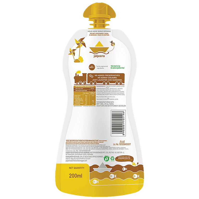Paper Boat Jaljeera Drink, 200 Ml Pouch view 2