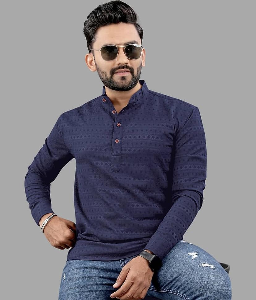 Nofilter Black Cotton Blend Men's Shirt Style Kurta ( Pack of 1 )