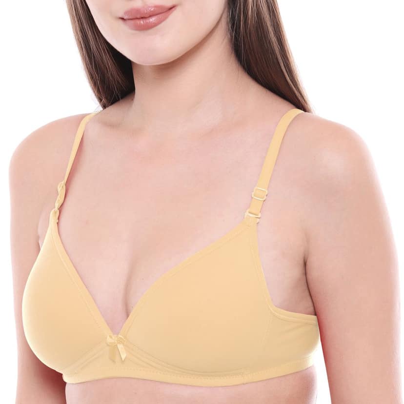 Bodycare Polycotton Padded Non wired Tshirt Bra-Pack of 3 view 6