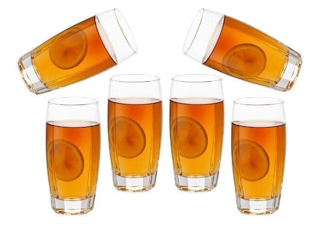 365ML Highball Glass, Glass for Dining Table Juice Heavy Base Tall Bar Drinking Glasses, Juice, Beer, Wine,Cocktails Cold Drink (365ML)
