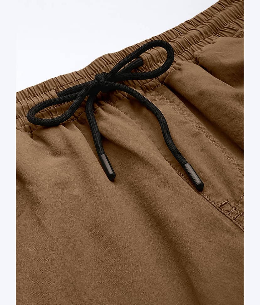 Bene Kleed Unisex Black Parachute Fit Pure Cotton Cargos Trousers view 5