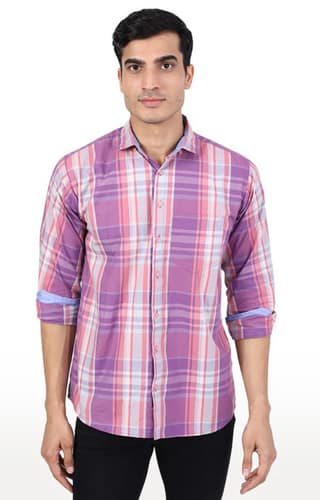 Tahvo Men Purple Formal Shirt