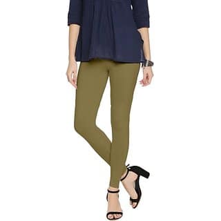 SHE PURE LUXURY WEAR Ankle Length Ethnic Wear Legging (Green, Solid) view 2