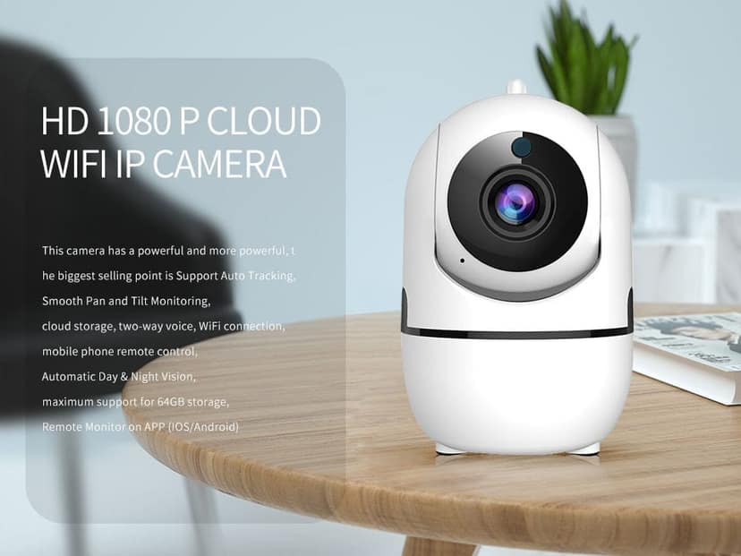 AUSHA AI Indoor Security Camera | 1080p HD, 360° Coverage, Motion Tracking, Two-Way Audio | Smart WiFi Camera view 5