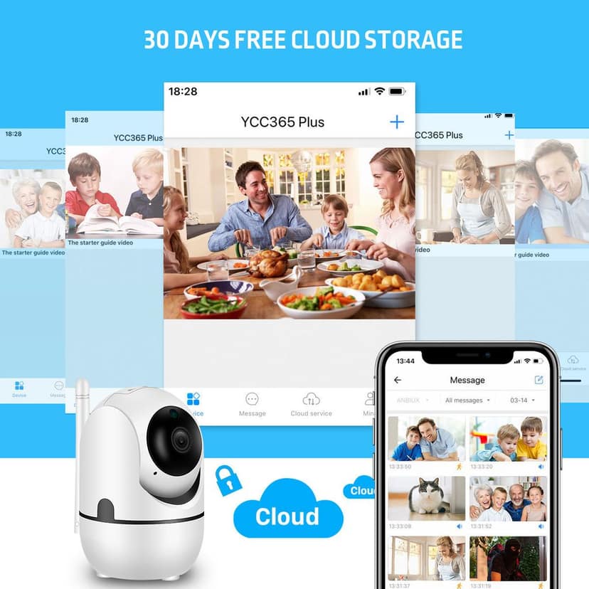 AUSHA AI Indoor Security Camera | 1080p HD, 360° Coverage, Motion Tracking, Two-Way Audio | Smart WiFi Camera view 8